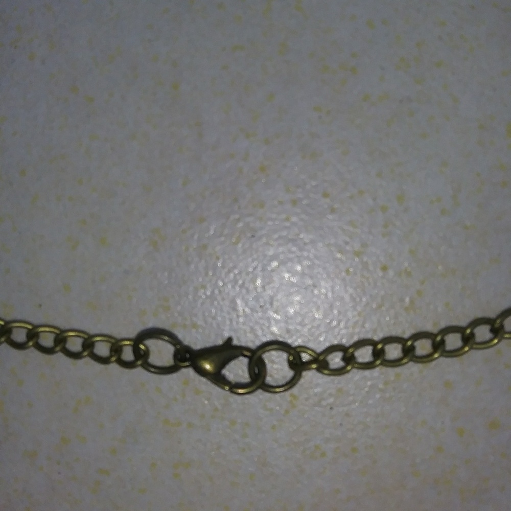 ๐ Steampunk Style Gear Necklace mixed metals 28" - Picture 4 of 5
